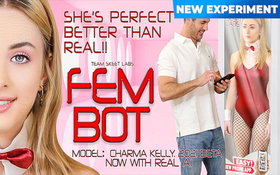 Birinci nesil kadın robot Charma Kelley geliyor ve Brock Cooper'ın devrelerini yalıyor