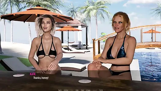 Paylaşılan arzular: seksi ateşli kadınlar plajda üstsüz - bölüm 2