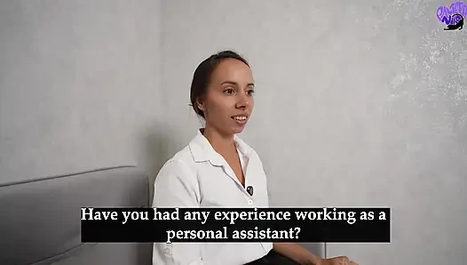 Boss Fucks Secretary During Interview - Pantera Nika