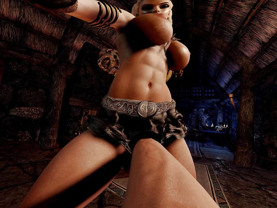 Viking futanari oral seks bakış açısı sanal gerçeklik