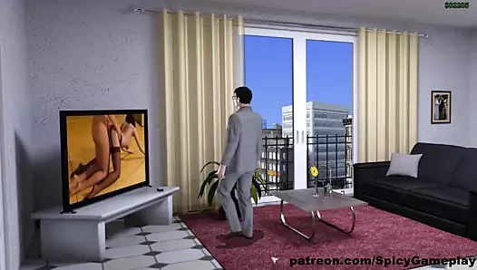 Willy d'nin maceraları: korse, gırtlağına kadar alma ve boğaz turtası içinde aldatan evli kadın - bölüm 112