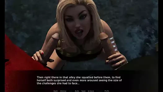 Angelica'nın baştan çıkarması - evli kadın kocasını iki adamla aldatıyor