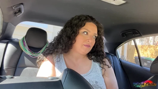 TICKLISH CHICKS - Heavenly's Ticklish Feet Get Worked Over in the Car