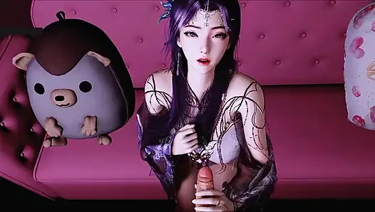 Sanal tanrıça kıvılcımı: kızıl kıvrımlar - 3 boyutlu animasyon hentai