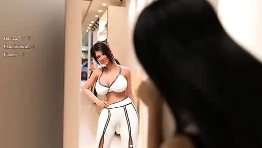 Lisa: Giyim mağazasında iki seksi götlü kız ep.11