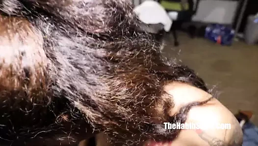 sexy af Mena Carlisle riding Jay Bangher while her asshole is open