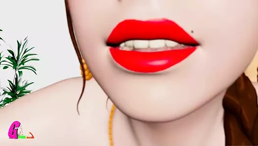 Animasyonlu Hintli desi ateşli hikaye