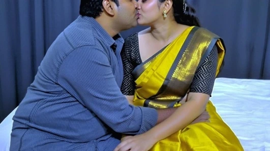 Hintli çift otelde balayı gibi ateşli çift seks yapıyor