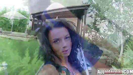 Allinternal anal Creampie için sıcak esmer kim seviyor bir kaba