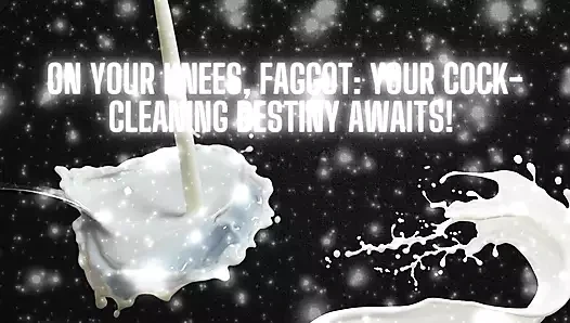 Dizlerinin üstüne çök, ibne - yarak temizleme kaderin bekliyor!