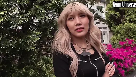 G-cup figürlü Idol seviyesi gyaru'da kapalı, gizli çevrimiçi şöhret şok edici bir özel inişi körükliyor