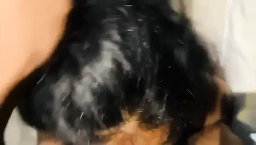 Evli kadın ev yapımı eğlence