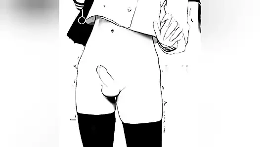 Halka açık çizgi romanda ereksiyon