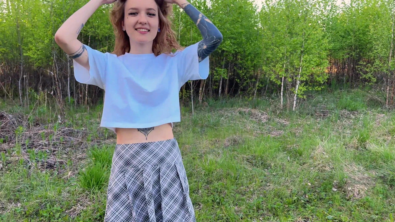 POV You dick in cutie’s mouth, help her get out of forest