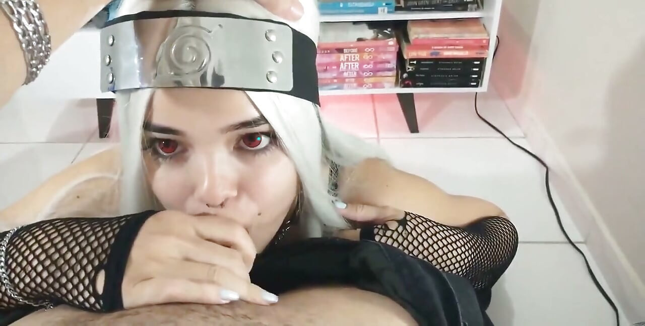 White wolf ofc - paylaşımlı cosplay anime naruto ile beyaz ay ile sakso (kırmızıda tam 4k)
