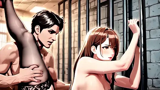 Şehvetli kıvrımlı ateşli esmer güzellik