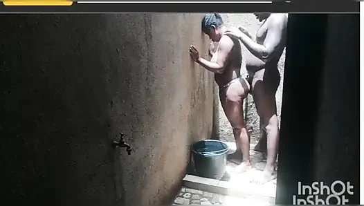 Love in secret in the African shower