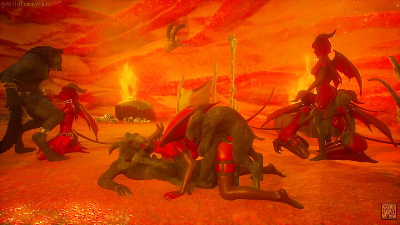 3d iblisler ile Succubus partisi