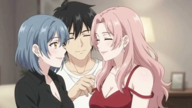 Birthday Surprise Threesome Girlfriend Brings a Friend as special gift