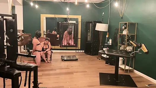 Gaping Anal Subs Stretched Wide by Dommes' Throbbing Toys