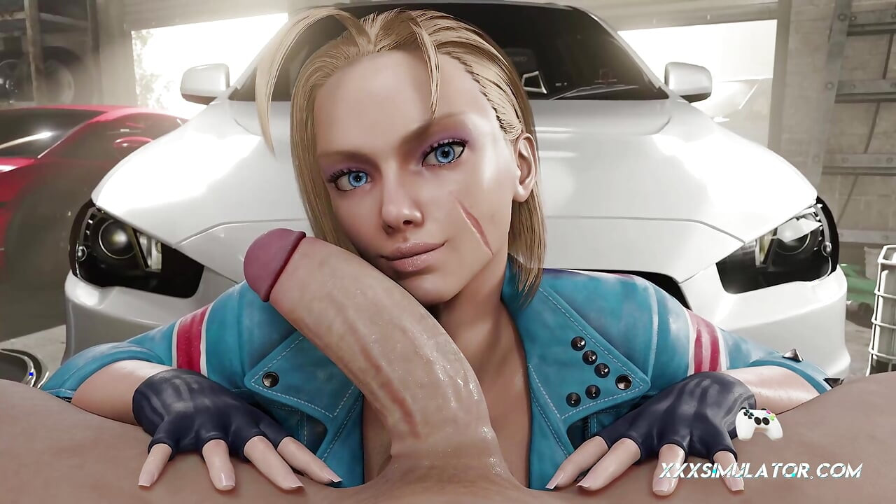 Cammy tamir karşılığında sıkı götünü tamirciye sunuyor ve hepsini alıyor bakış açısı