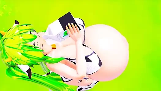 Kovboy kız, büyük göbek şişirme - imbapovi