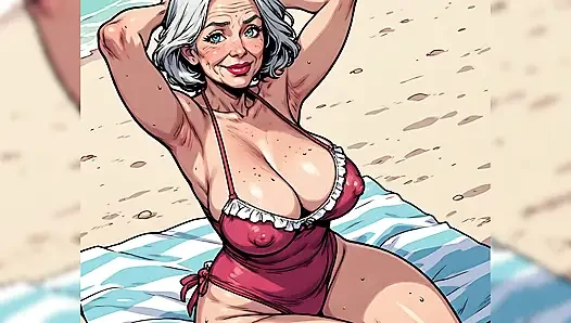 Sevimli ve seksi plaj hatunları