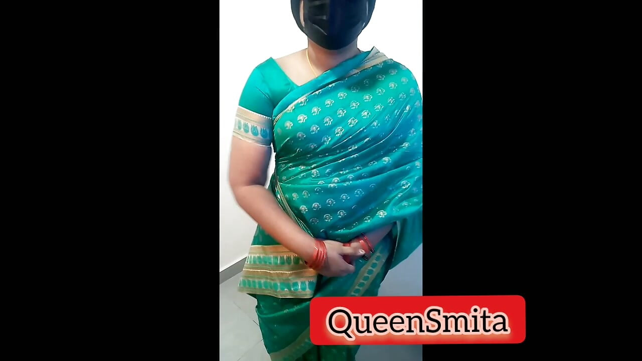 Yeşil sari giyen ve üvey oğlunu teselli eden tamil amma hakkındaki fantezi rolü