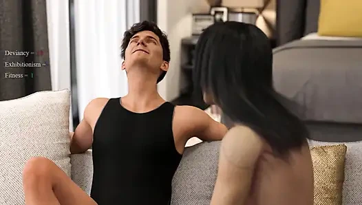 Aldatan erkek arkadaşı onu heyecanlandırdı, deli gibi fışkırtıyor ve dölünü içiyor ep.23