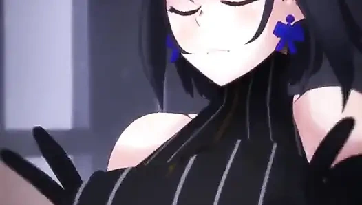 Kronii giyinik meme sikişi