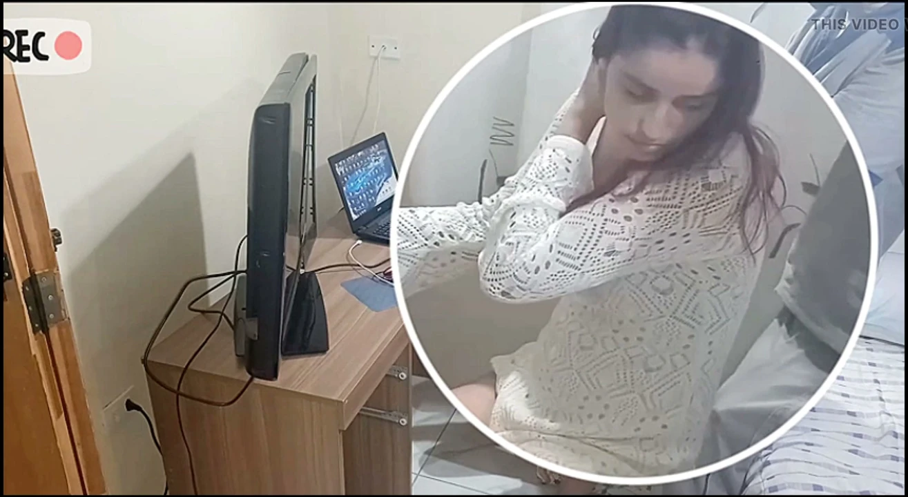 Housewife alone receives naughty coach!