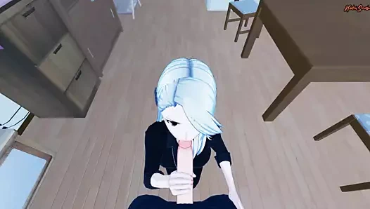 Sae niijima bakış açısı yarağınla oynuyor ve sonra dölünü yutuyor.