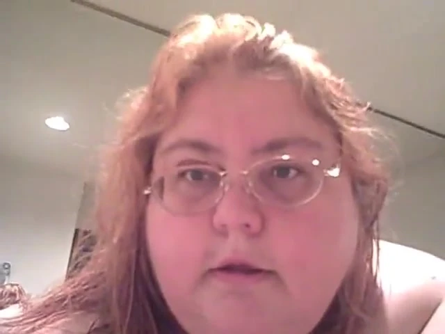 MILF BBW redhead blows dry hair nude