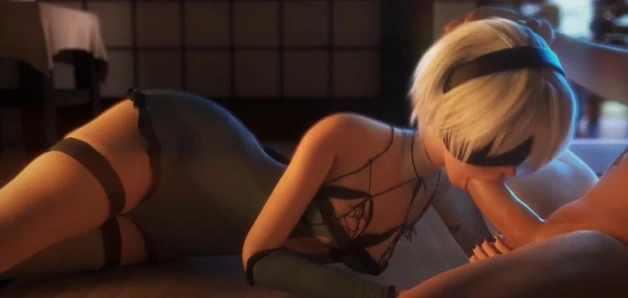 Nier:automata 3d porno: 2b oral seks