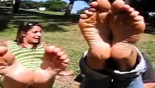 iki kızlar seksi Fransızca tabanlar