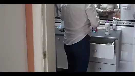 Beautiful 58-year-old Latin Mother Shows off in Front of Her Stepson to Turn Him on and Make Him Fuck Her