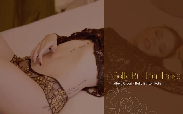 Alexa Creed'in ateşli ve seksi göbek deliği tarafından azdırıl!