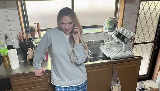 Busty Blonde Housewife Fucks Husband after Huge Business Deal