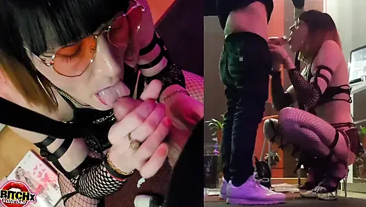 Sex Slave, Submissive In Front Of A Beautiful Cock In FACeFuckiNg For The St❤️ 🔥ValenTin VaneSsaBiTCHx PariSChienneTrvprod⁹¹