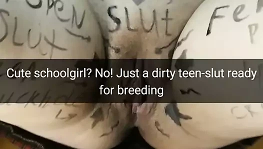 Sevimli kız öğrenci üreme için gerçek bir cumdump!