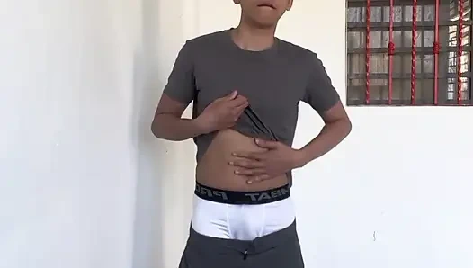 Handsome Asian Athlete Morning Walk and Masturbates