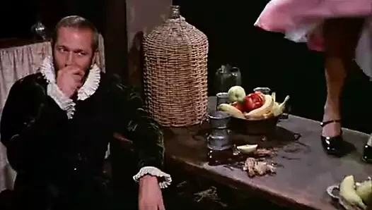 Ortaçağ şöleni bir seks partisine dönüşüyor (1960'ların vintage)