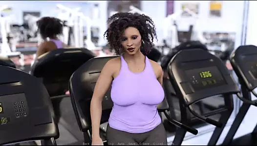 Kişisel eğitmen - büyük götlü orta yaşlı seksi kadın Sophie