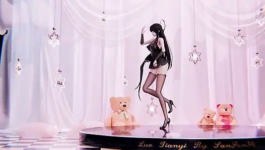 [mmd] butik affedersiniz müstehcen satırlar; Striptiz; siyah ipek; Su spreyi