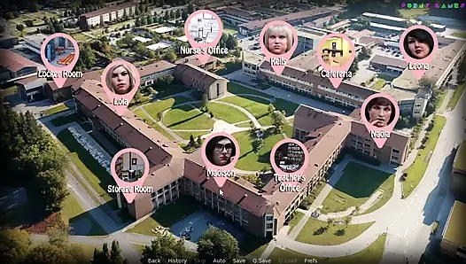 Chaixas Games'in tombul akademisi: kampüste hepsini iri güzel kadınla