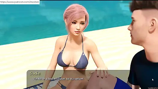 Summer mia ile plajda onu parmakladık