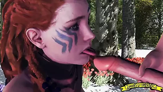 Aloy horizon sıfır şafak 3d hentai