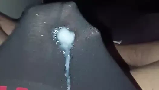 Chubby Boy Cumming in Black Undies