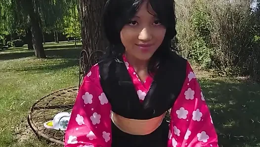 Vrcosplayx iblis avcısı Mai Thai, Yaiba Makomo tehlikeli olduğu kadar ateşli ve şehvetli hale geldi bölüm 1