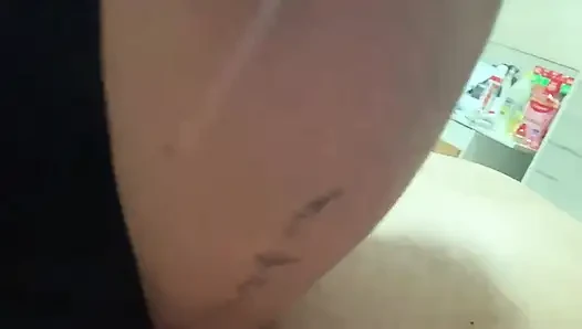 Inversion Eating her husband's ass mercilessly punching deep